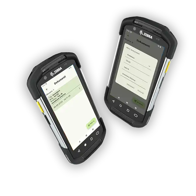 Invetrio na industrijskom mobilnom terminalu